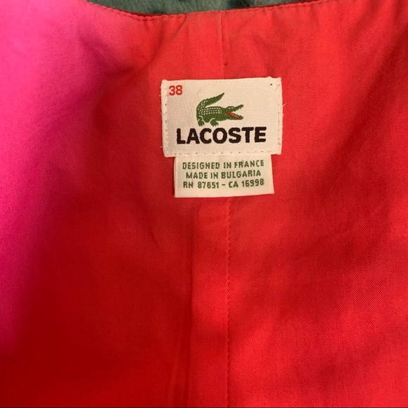 Red Lacoste Coat - Picture 4 of 4